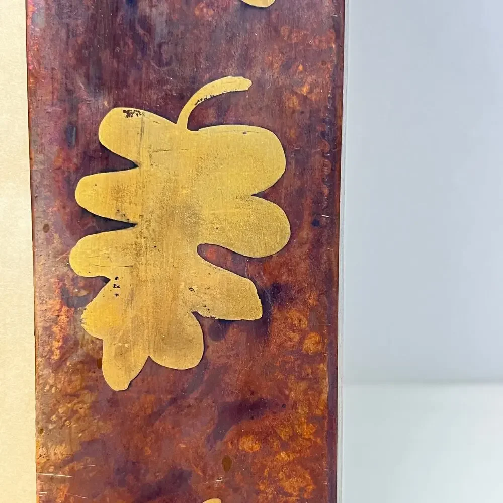 Pottery Barn Metal Fall Leaf 3.5 x 5 Picture Frame